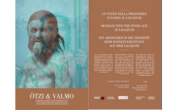 Ötzi  Valmo - Quando gli uomini incontrarono le Alpi locandina580