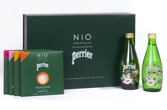 NIO Cocktails Perrier milano Box completa murakami 570