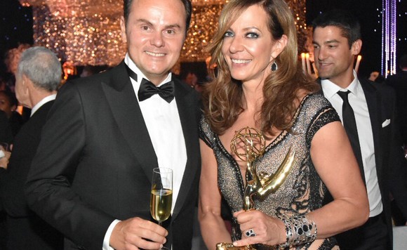 Matteo Lunelli and Allison Janney580