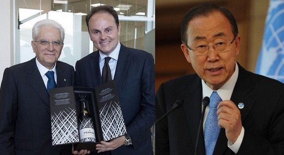sergio mattarella matteo lunelli ferrari ban ki moon580