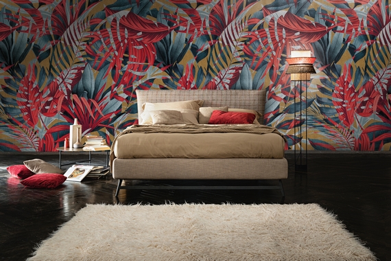 Setting Carte da parati Inkiostro Bianco con letto Wish Compact 570