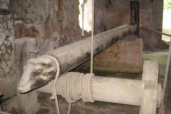 torchio in legno a leva 570