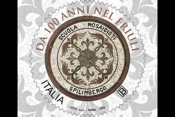 francobollo Scuola mosaicisti del friuli 570
