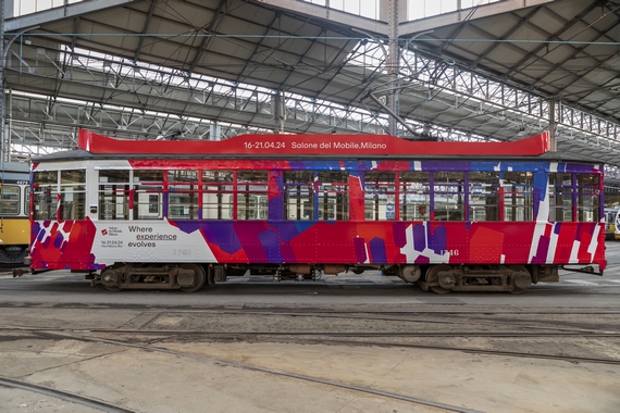 01 OOH Tram Salone del Mobile Milano 2024