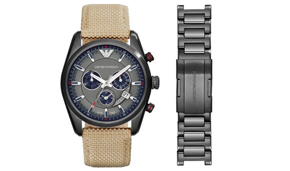 armani dual watch580